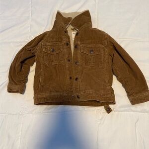 Brown Old Navy Kids jacket with fleece lining